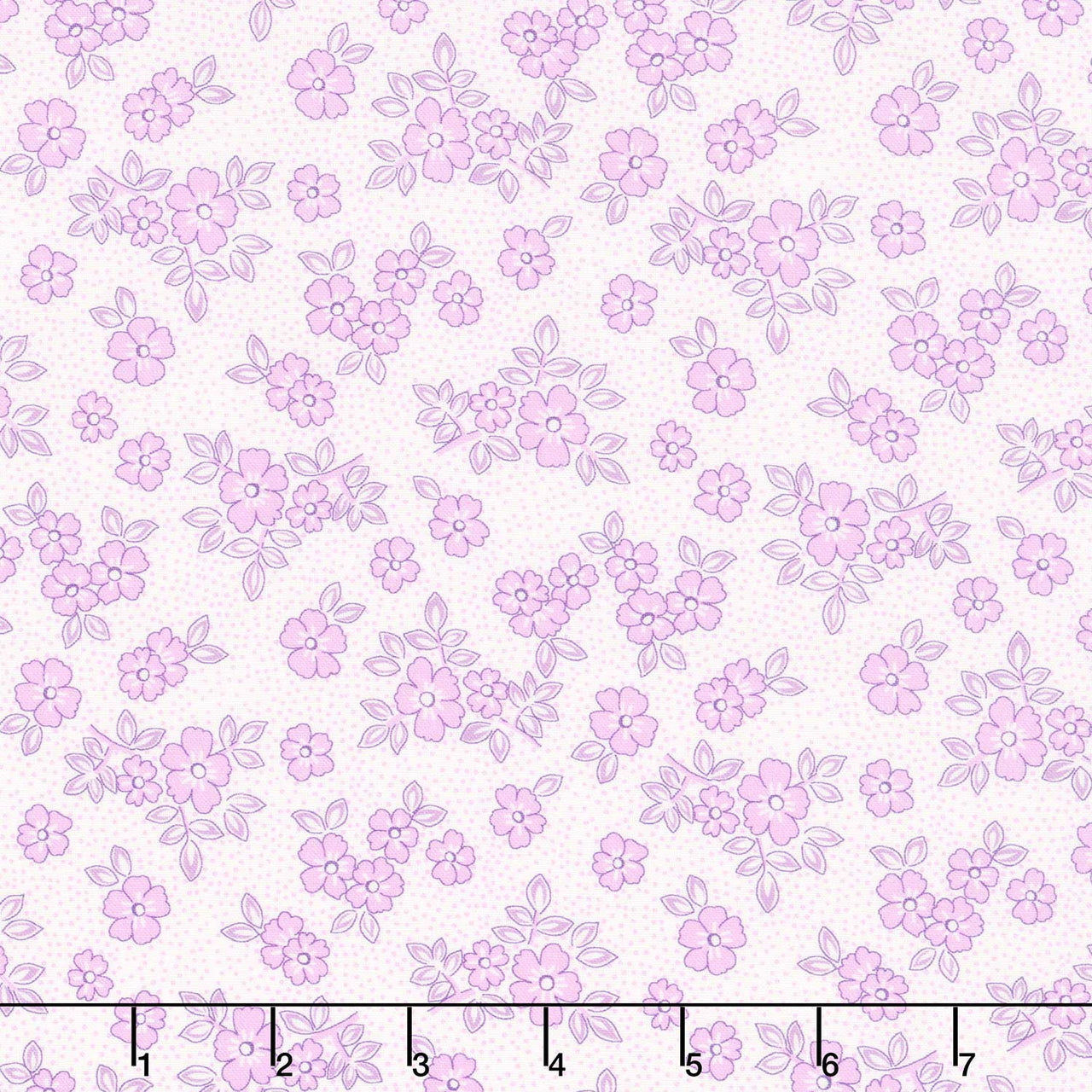At the Cottage Favorites - Tonal Flowers Purple Yardage Primary Image