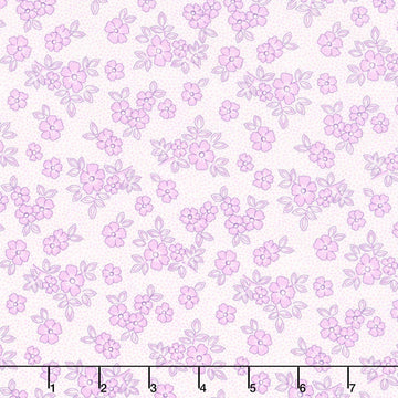 At the Cottage Favorites - Tonal Flowers Purple Yardage Primary Image