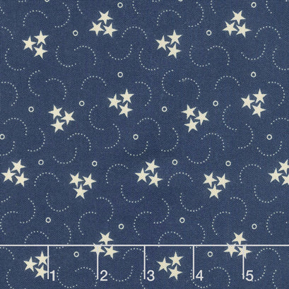 Star & Stripe Gatherings - Triple Star Blue Yardage