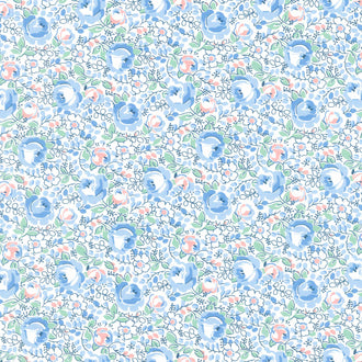 Blast from the Past - Roses Blue Yardage
