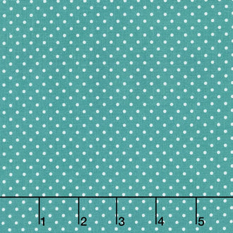 Swiss Dot - Swiss Dot Teal Yardage