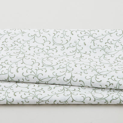Graceful - Scroll Green 2 Yard Cut
