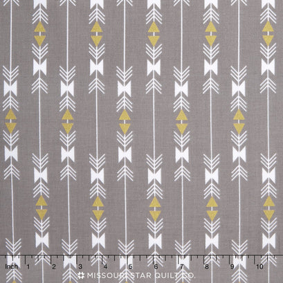 Four Corners - Stripe Gray Sparkle Yardage