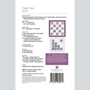 Twist Ties Quilt Pattern by Missouri Star