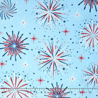 Parade on Main - Fireworks Blue Yardage