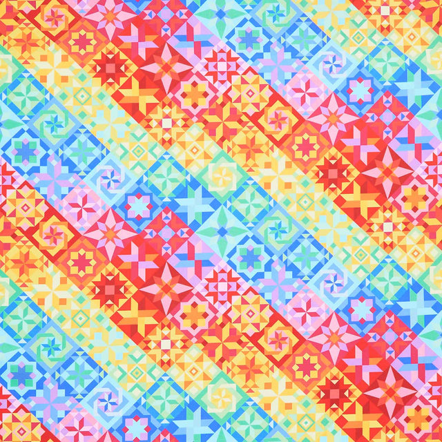 Sew Strong - Quilt Pattern Bright 108" Wide Backing Primary Image