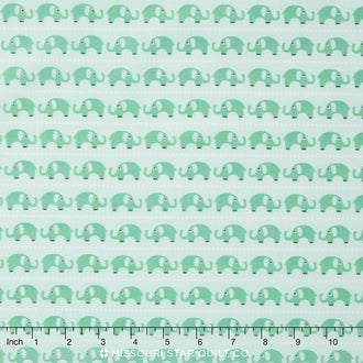 Oh Boy! - Elephants Aqua Yardage