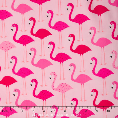 Urban Zoologie - Pink Flamingos Yardage