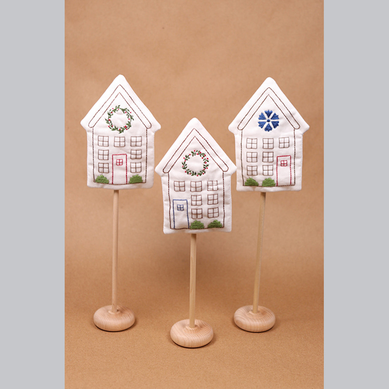 Holiday Houses Embroidery Kit Primary Image