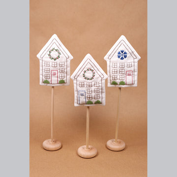 Holiday Houses Embroidery Kit Primary Image