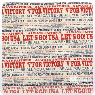 Freedom - Words Cream Yardage