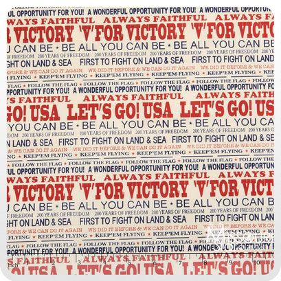 Freedom - Words Cream Yardage