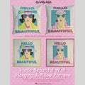 Hello Beautiful Wallhanging & Pillow Pattern
