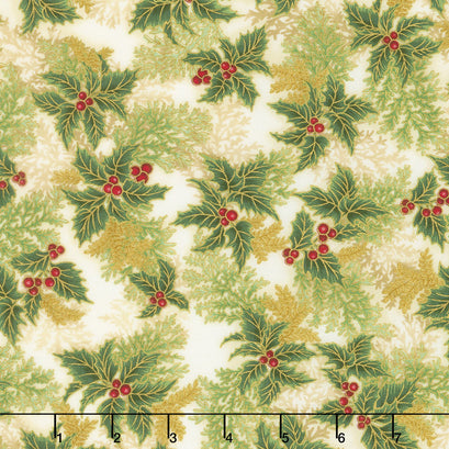 Holiday Flourish 11 - Holiday Branches Holiday Metallic Yardage