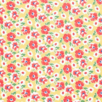 Garden Party - Party Petals Yellow Yardage