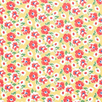 Garden Party - Party Petals Yellow Yardage