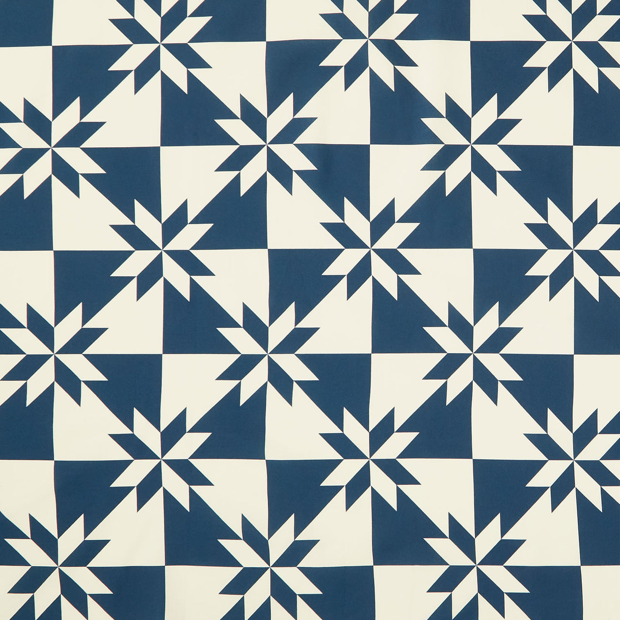 Perfect Points - Hunter's Star Cheater Print Indigo Yardage