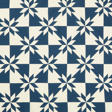Perfect Points - Hunter's Star Cheater Print Indigo Yardage