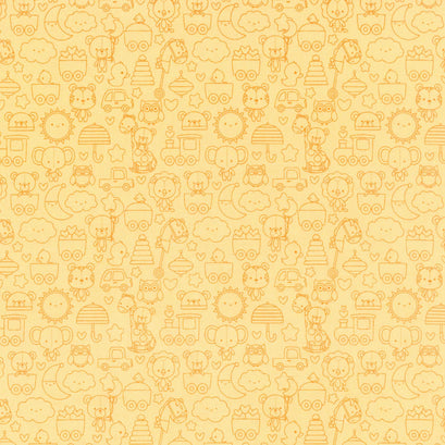 Special Delivery - Tone-on-Tone Yellow Yardage