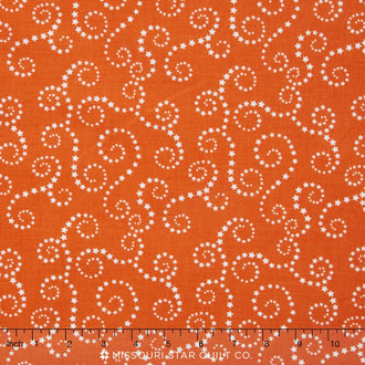 Oh Boy! - Swirls Orange Yardage