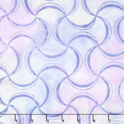 Artisan Batiks - Anemone Waves Lilac Yardage