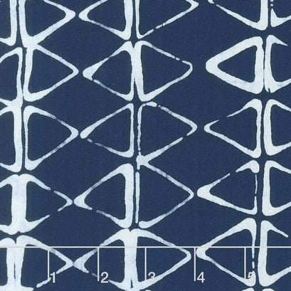 Mark to Make - Triangles Indigo Yardage
