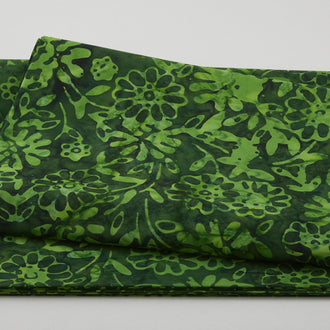 Java Batiks - Flora Green 2 Yard Cut