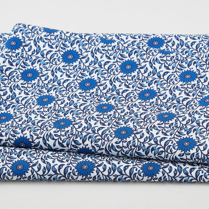 Ming Musings - Blue Allure White 2 Yard Cut