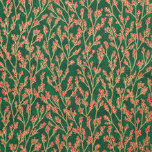 Holiday Flourish - Festive Finery Spearmint Colorstory Berries Pine Metallic Yardage