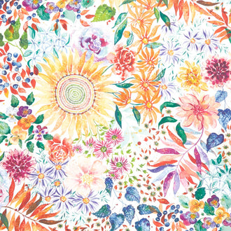 Floribunda - Retro Harvest Cloud Yardage