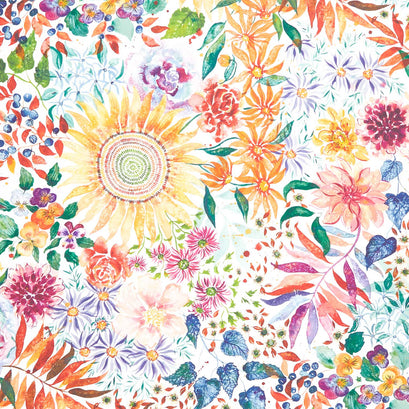 Floribunda - Retro Harvest Cloud Yardage