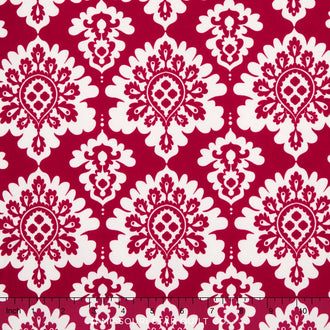 Lost and Found Love - Valentines Damask Red Yardage