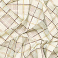 Shades Of Autumn - Plaid Cream Metallic Yardage Alternative View #1