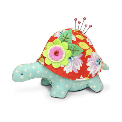 Henrietta Turtle Pincushion Fabric Kit - Light Blue