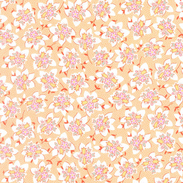 Blast from the Past - Bouquets Orange Yardage