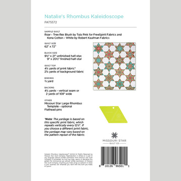 Natalie's Rhombus Kaleidoscope Quilt Pattern by Missouri Star Alternative View #1