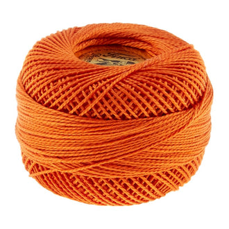 Presencia Perle Cotton Thread Size 8 Medium Orange Spice