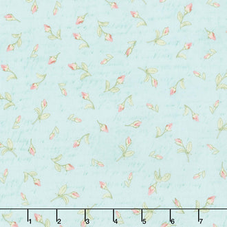 Paris Romance - Flowers Script Garden Yardage