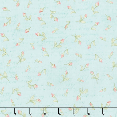 Paris Romance - Flowers Script Garden Yardage