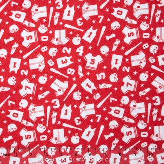Play Ball 2 - Uniform Red Flannel Yardage
