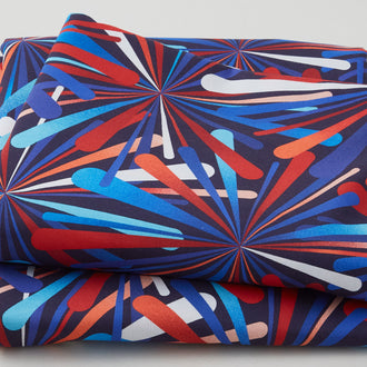 Smashing Atoms - Patriotic 108" Wide 3 Yard Cut