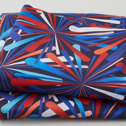 Smashing Atoms - Patriotic 108" Wide 3 Yard Cut