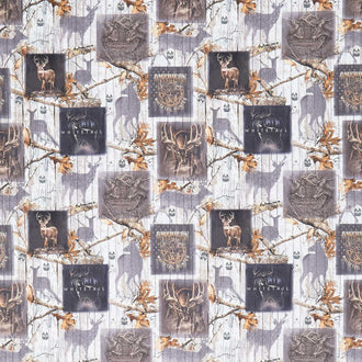 Realtree - Plank Deer Boxes Multi Yardage