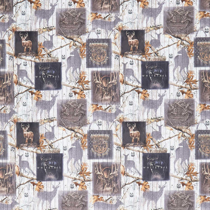 Realtree - Plank Deer Boxes Multi Yardage