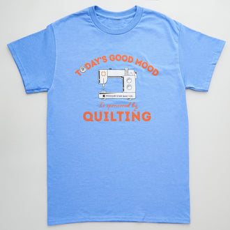 Missouri Star Sponsored by Quilting Heather Light Blue T-shirt - M