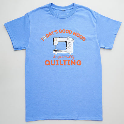 Missouri Star Sponsored by Quilting Heather Light Blue T-shirt - M