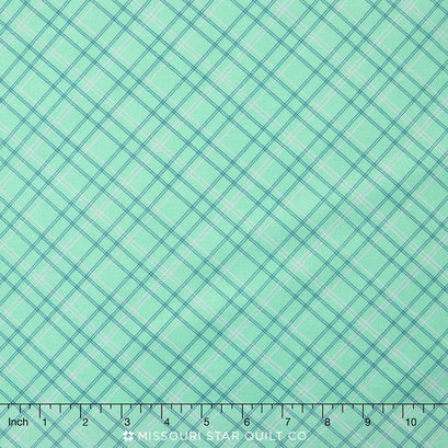 Calico Days - Plaid Mint Yardage