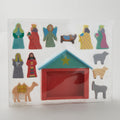 Set of 13 Wood Nativity Moveable Pieces Table Piece