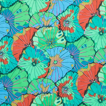 Kaffe Fassett Collective - August 2024 - Lotus Leaf Emerald Yardage Primary Image