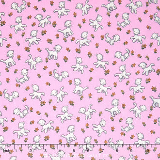 Toy Chest - Little Lambs Purple Yardage